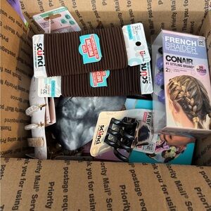 NEW IN BOX Mystery Hair Accessories Bundles Clips,‎ Brushes, Combs, Headbands